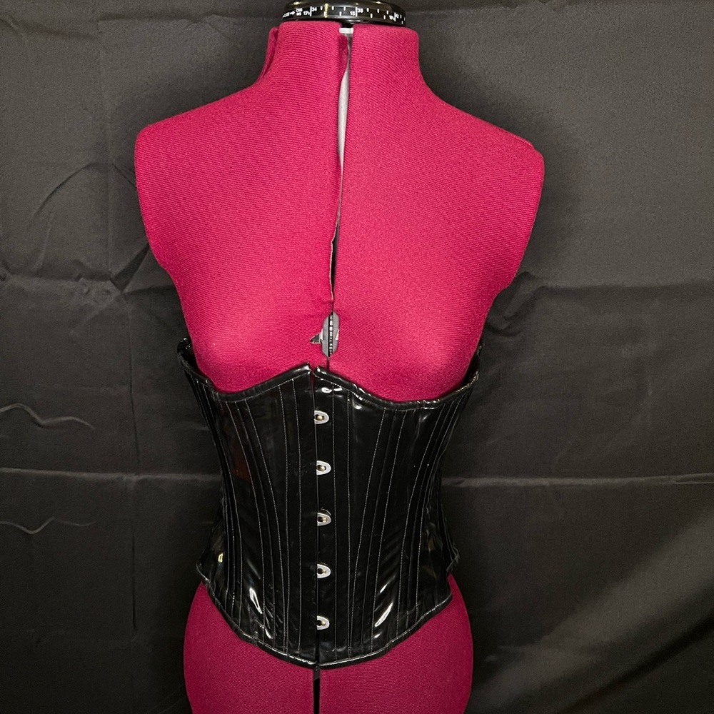 Black Patent Leather Corset